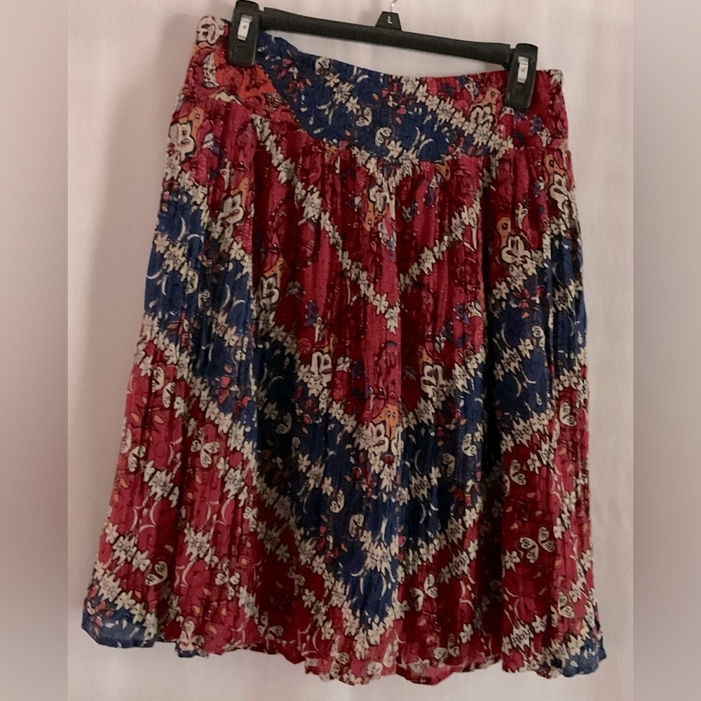 Gem colored full gathered lined skirt